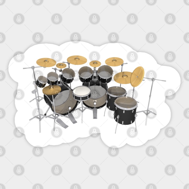 Drum Set Sticker by PhantomLiving